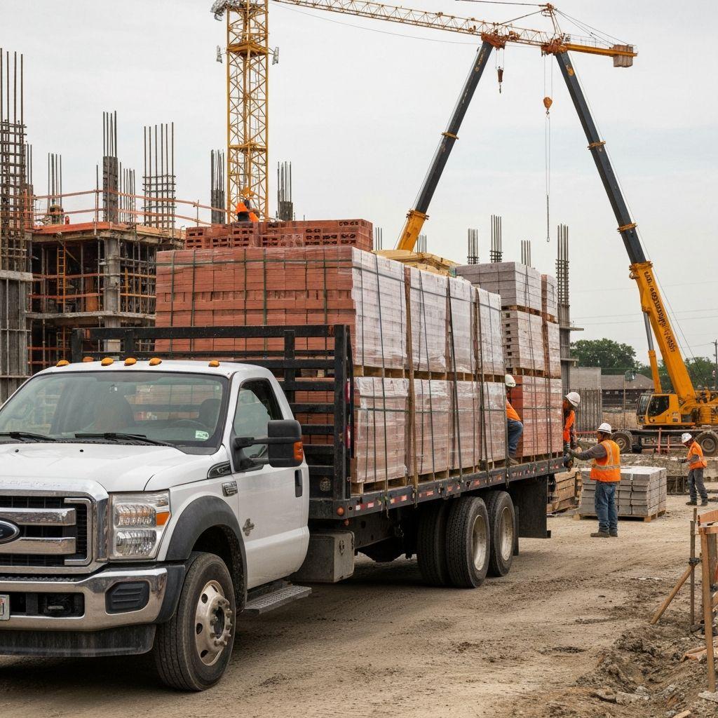 Livraison de matériaux de construction