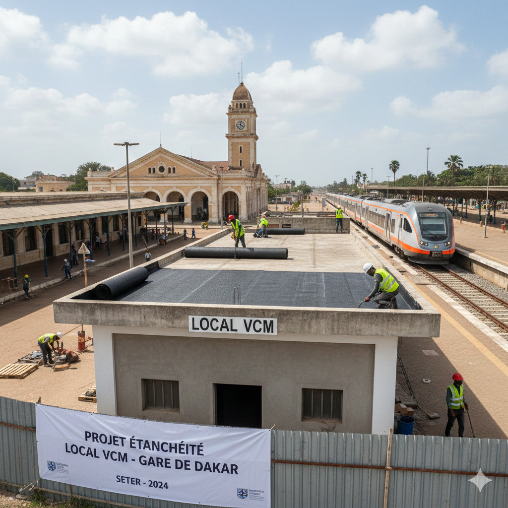 Etancheite Local VCM Gare de Dakar