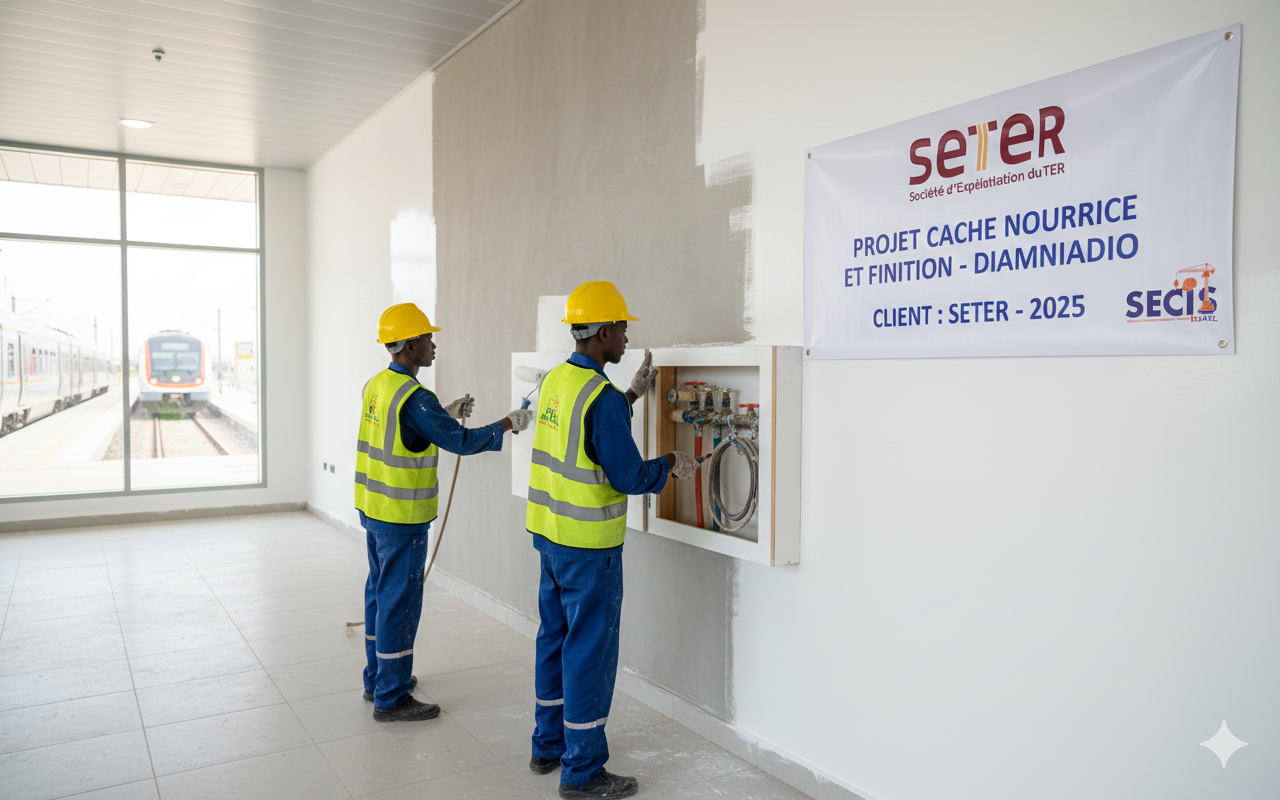 Cache Nourrice et Finition Diamniadio